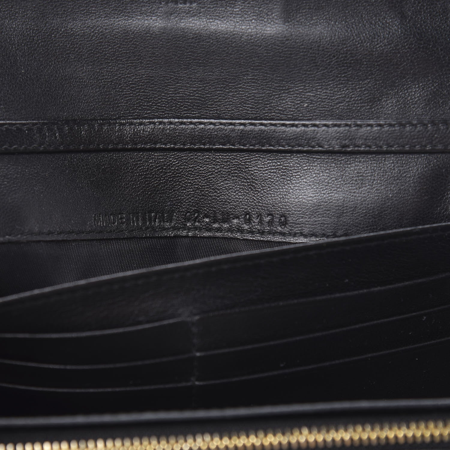 Christian Dior Patent Cannage Rendezvous Chain Wallet Black 7 of 10
