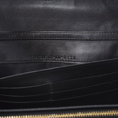 Christian Dior Patent Cannage Rendezvous Chain Wallet Black 7 of 10