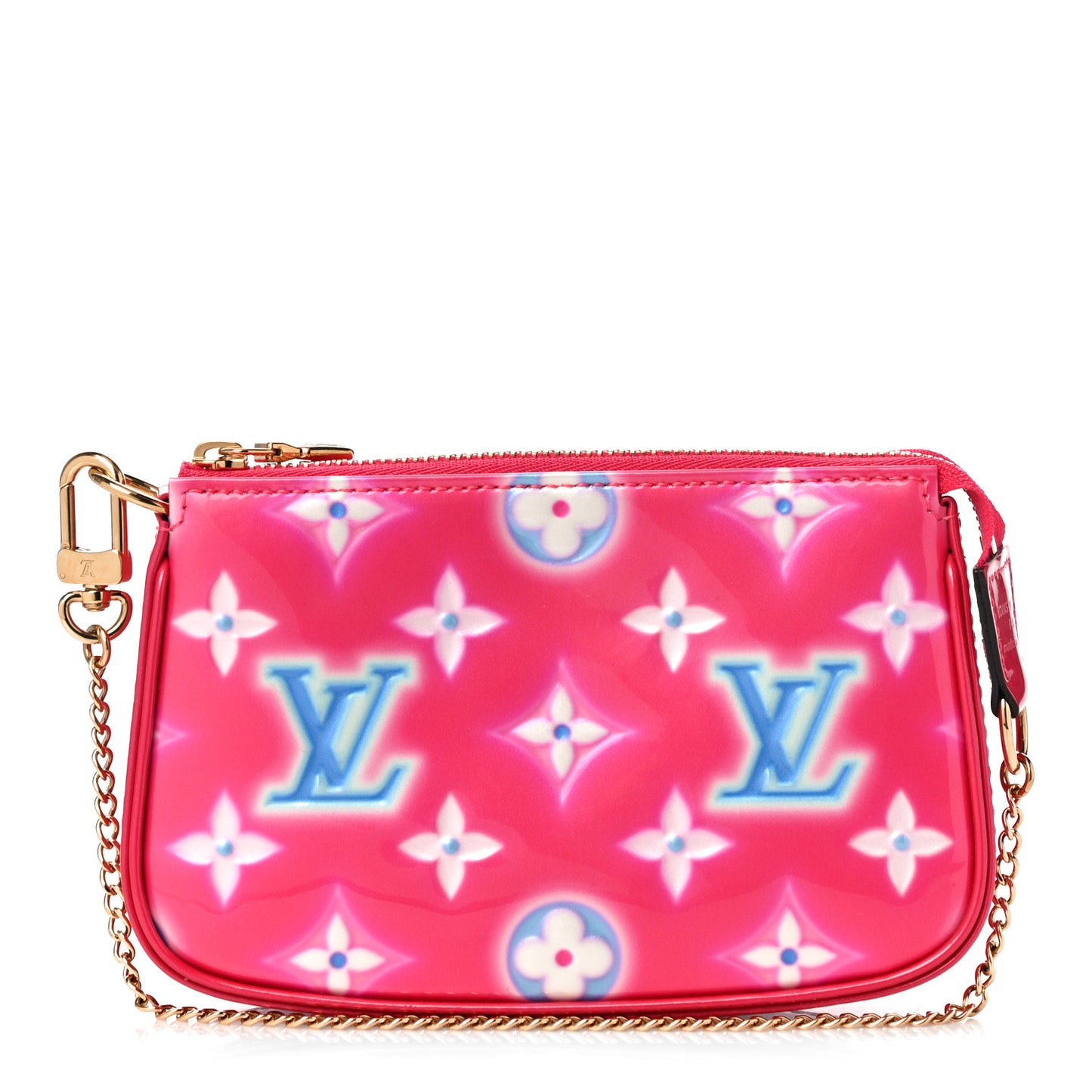 Vernis Valentine Mini Pochette Accessories Fuchsia Neon