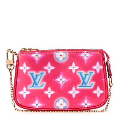 Louis Vuitton Vernis Valentine Mini Pochette Accessories Fuchsia Neon 1 of 10