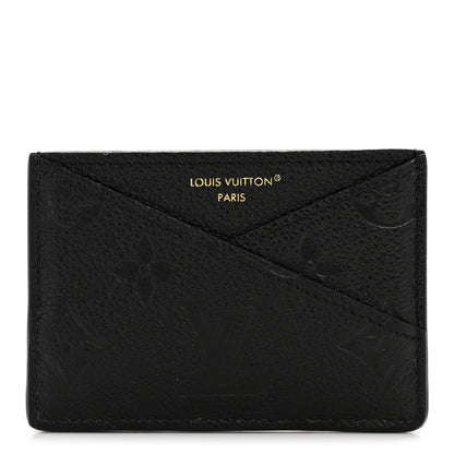 Louis Vuitton Empreinte Criss Cross Card Holder Black 1 of 8