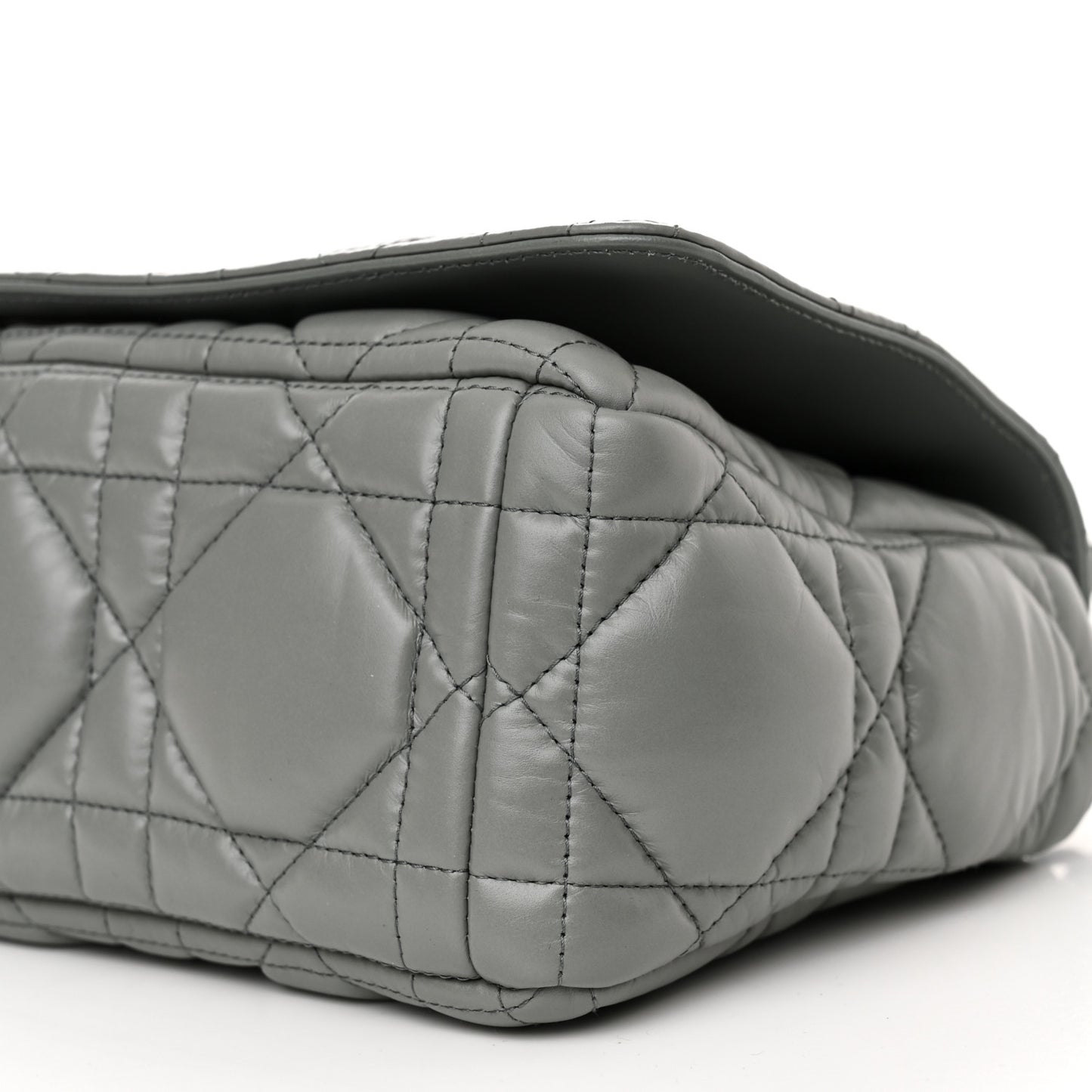 Calfskin Macrocannage Medium Caro Bag Iron Grey
