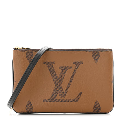 Louis Vuitton Reverse Monogram Giant Double Zip Pochette 1 of 10