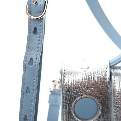 Christian Dior Metallic Grained Calfskin Diorever Clutch Silver 9 of 16