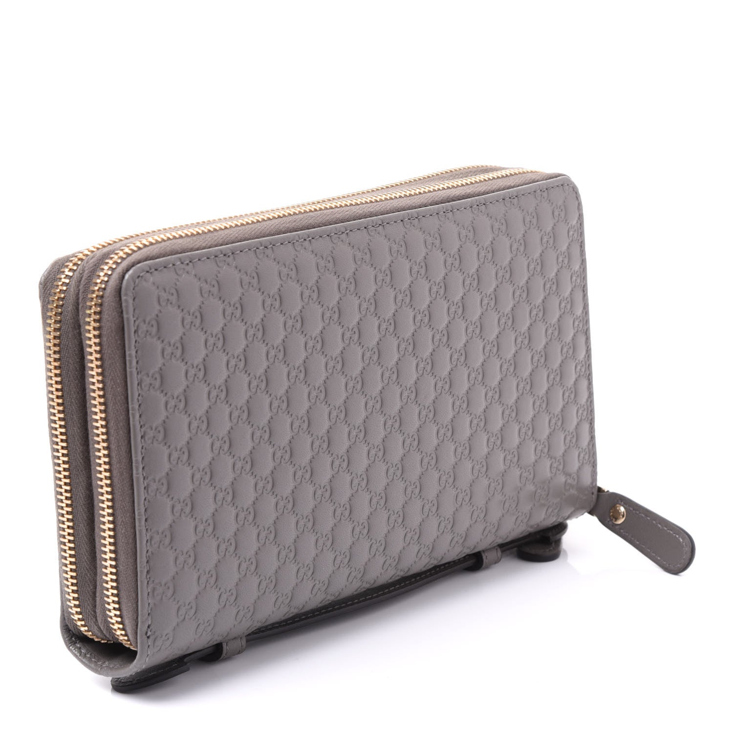 Gucci Soft Microguccissima Zip Around Top Handle Travel Wallet Loess 2 of 9