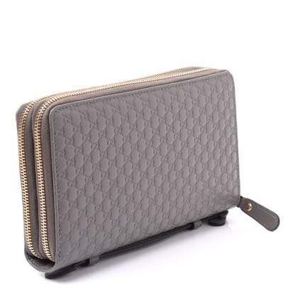 Gucci Soft Microguccissima Zip Around Top Handle Travel Wallet Loess 2 of 9
