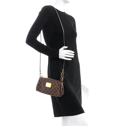 Louis Vuitton Damier Ebene Eva Clutch 2 of 7
