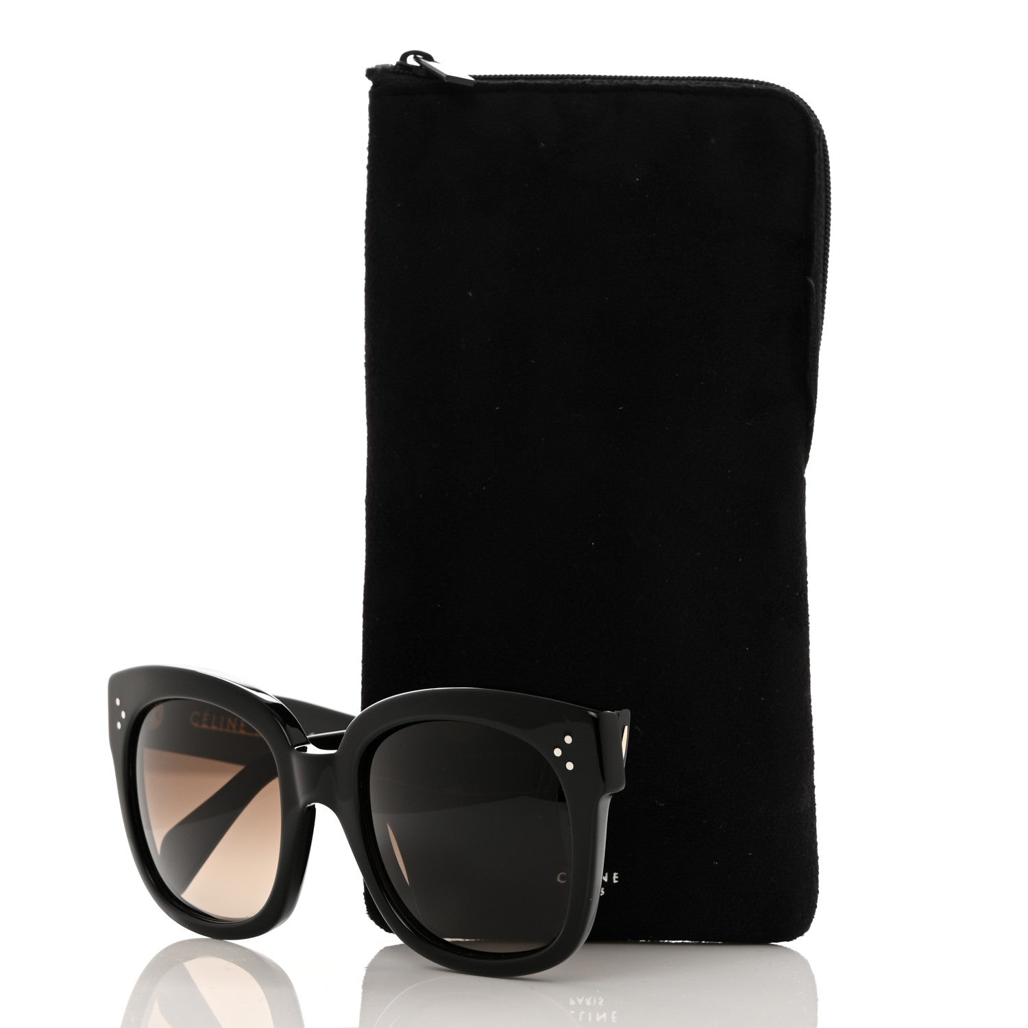 Celine New Audrey Sunglasses CL 41805/S Black 7 of 7