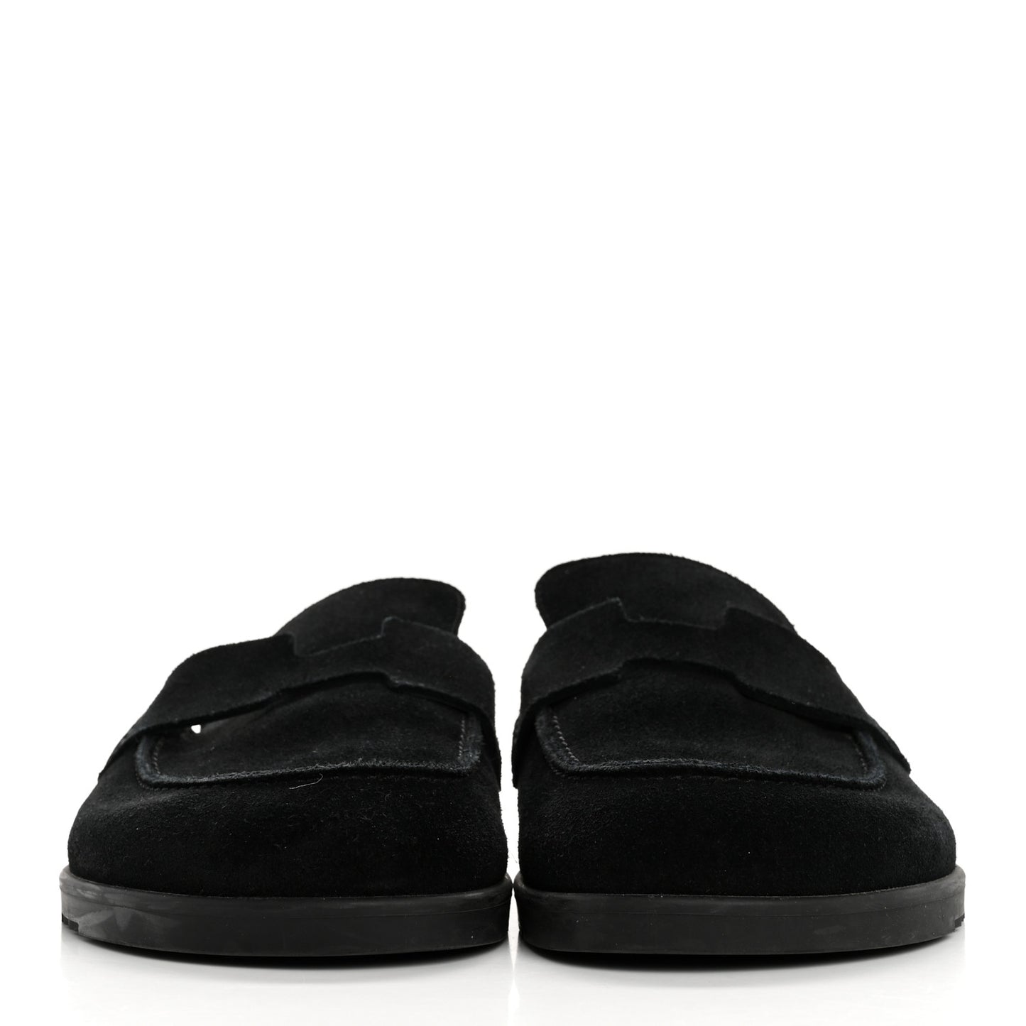 Suede Calfskin Go Mules 38.5 Black
