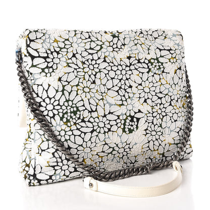 Chanel Tweed Calfskin Floral Messenger Flap Green Black White 3 of 9
