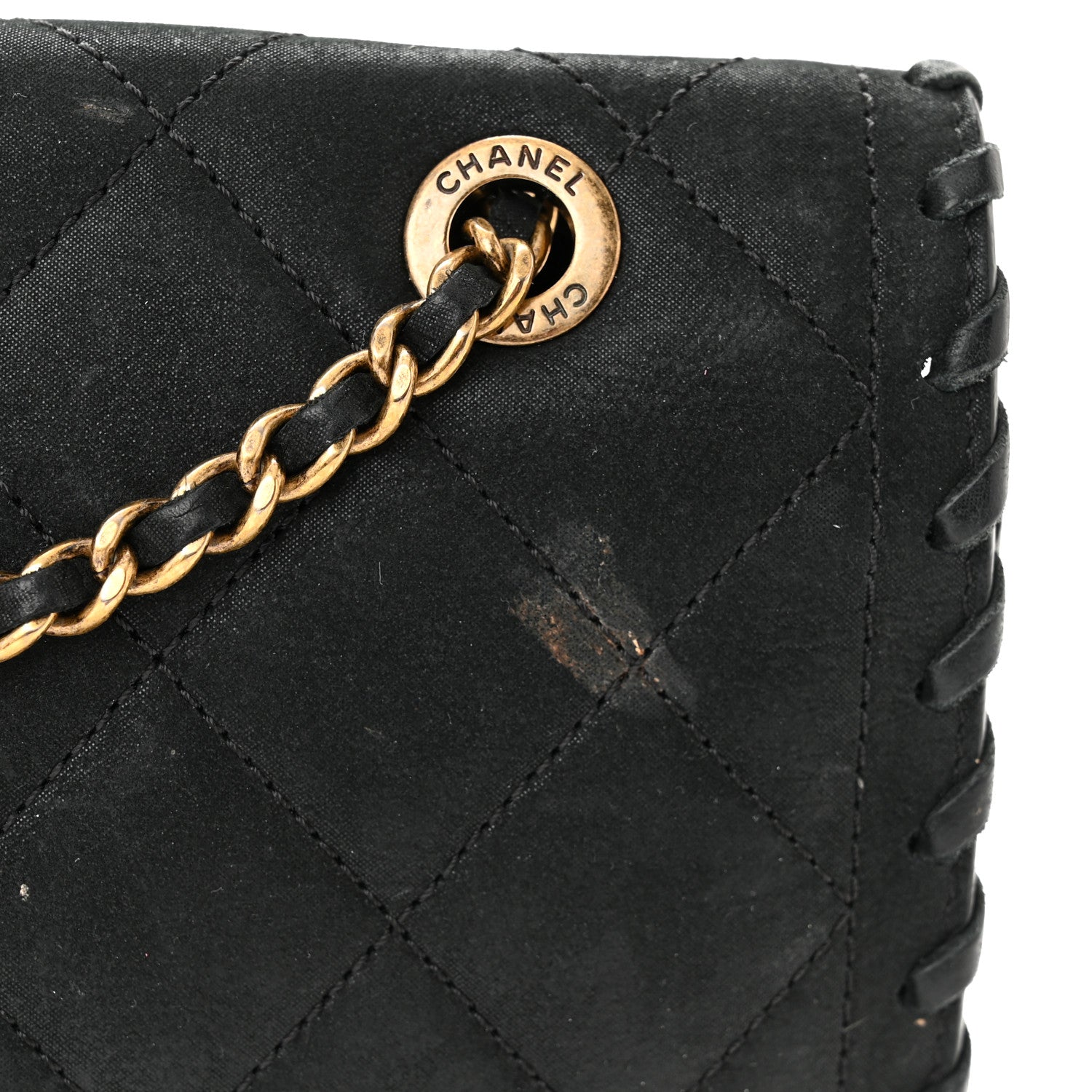 Chanel Iridescent Calfskin Small Happy Stitch Flap Black 12 of 14