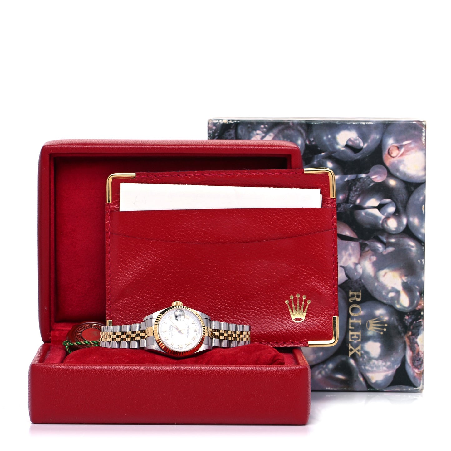 Stainless Steel 18K Yellow Gold 26mm Oyster Perpetual Datejust Watch White Roman 69173
