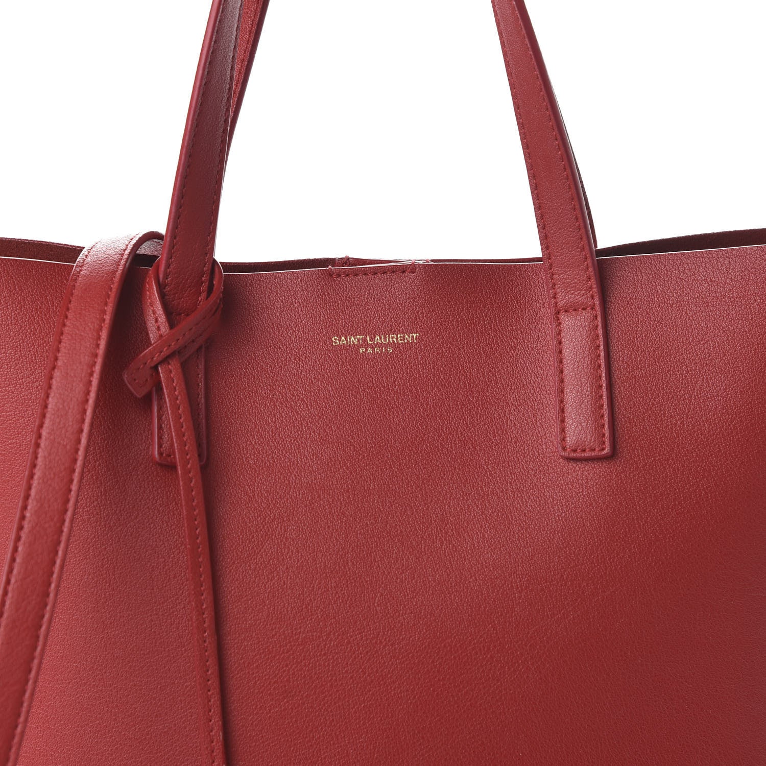 Saint Laurent Calfskin Toy Shopping Tote Rouge Opyum 10 of 10