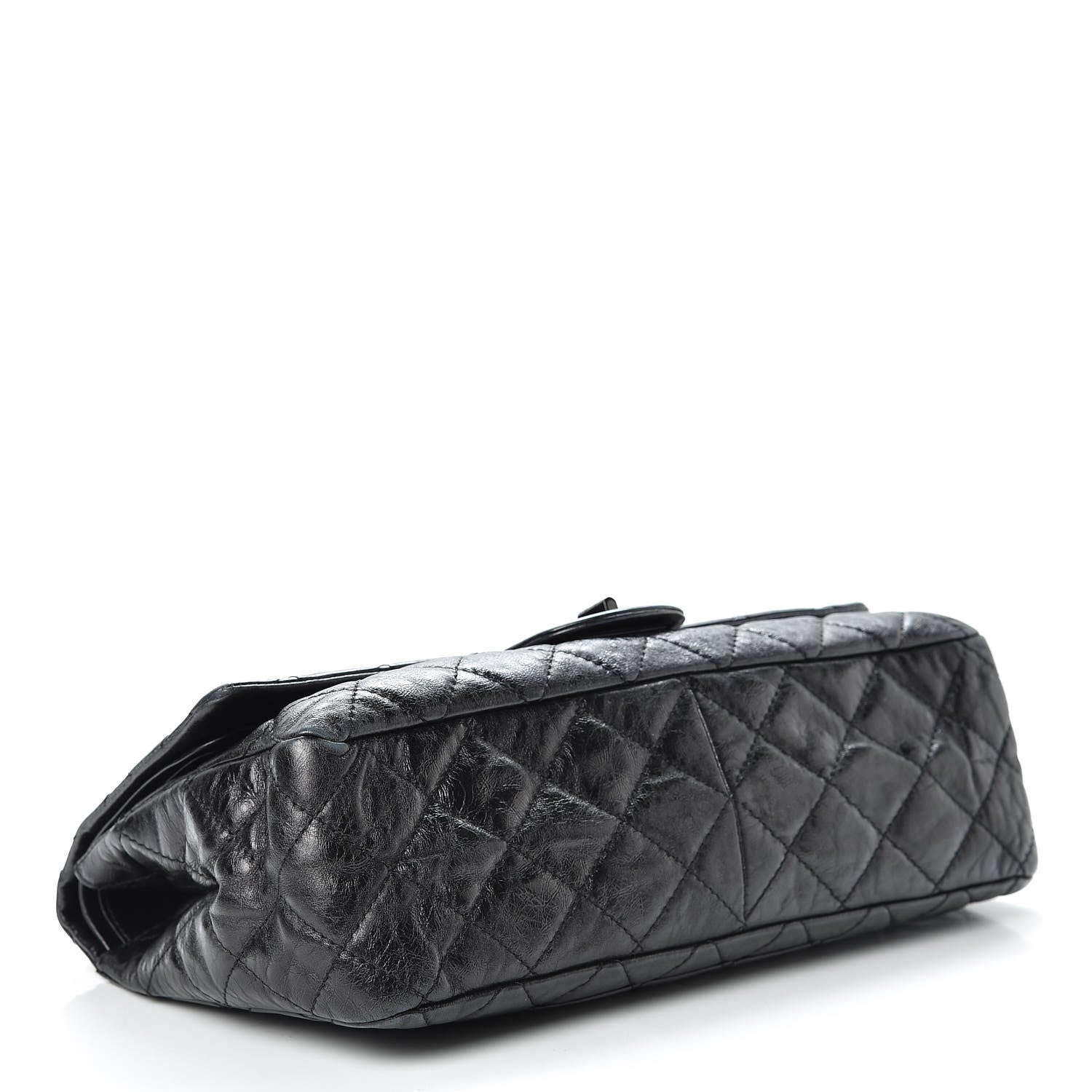 Chanel Metallic Aged Calfskin Quilted 2.55 Reissue 227 Flap So Black 5 of 24