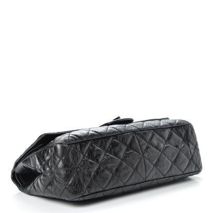 Chanel Metallic Aged Calfskin Quilted 2.55 Reissue 227 Flap So Black 5 of 24