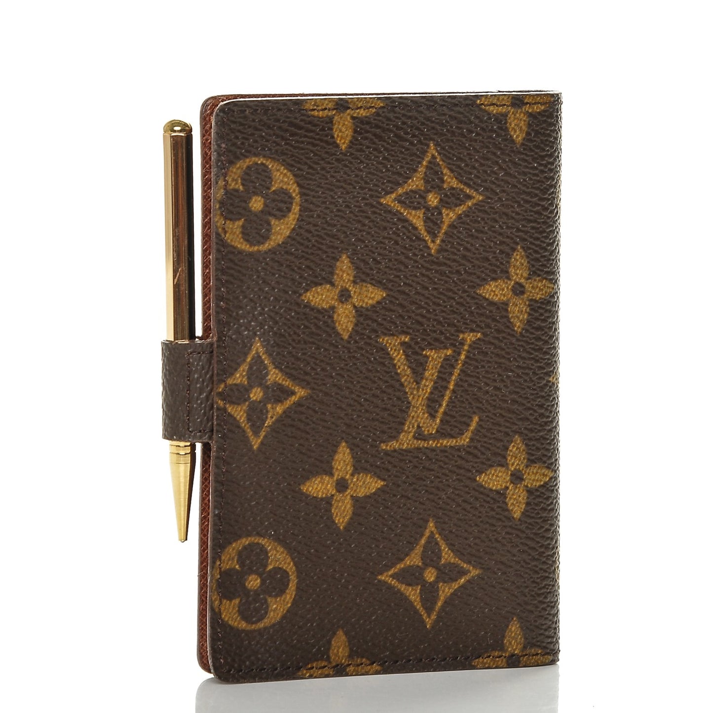 Monogram Mini Agenda Cover w Pencil