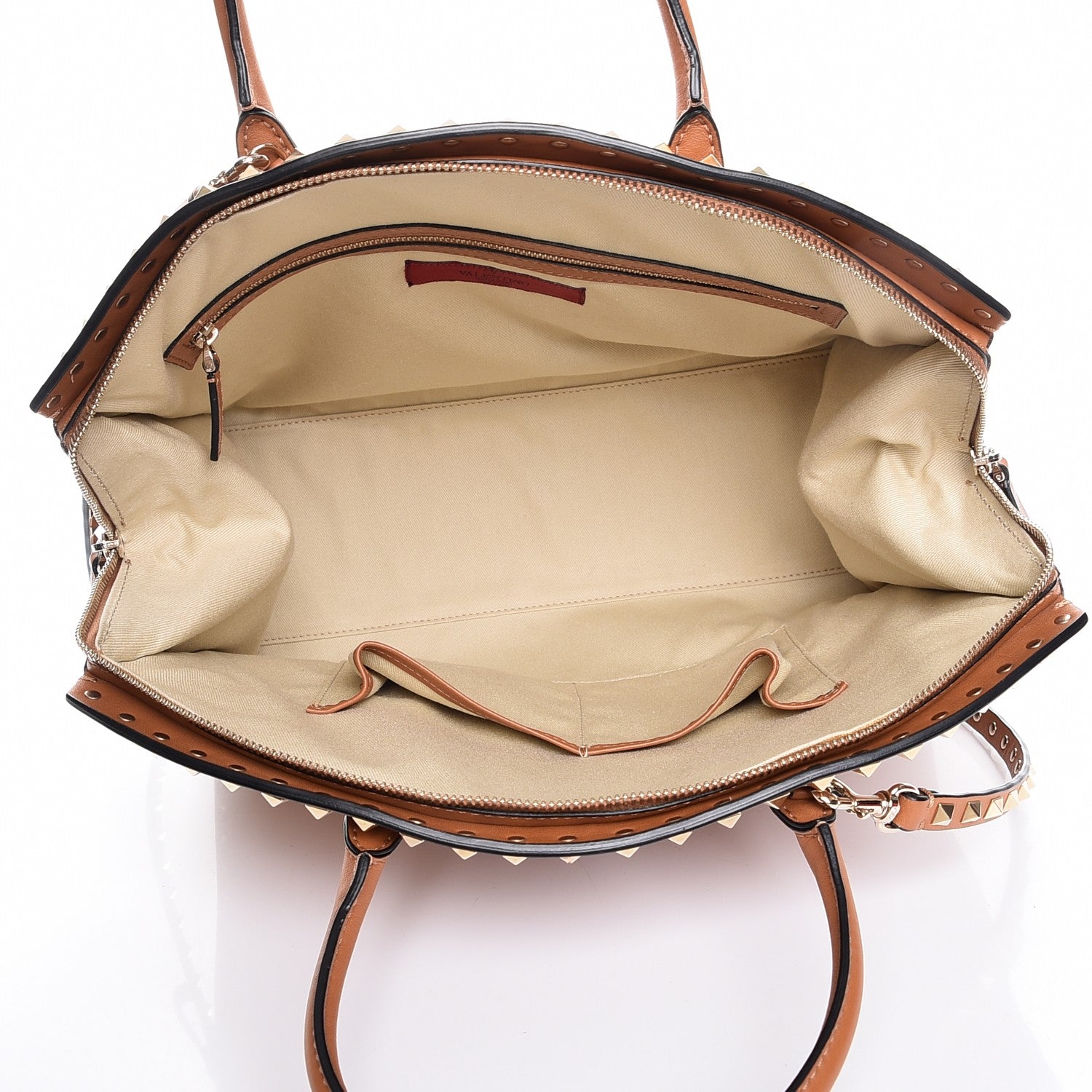 Valentino Garavani Vitello Rockstud Dome Shopper Light Cuir 6 of 9