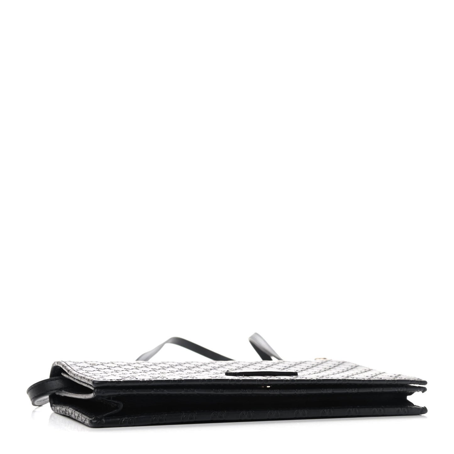 Microguccissima Crossbody Wallet Black