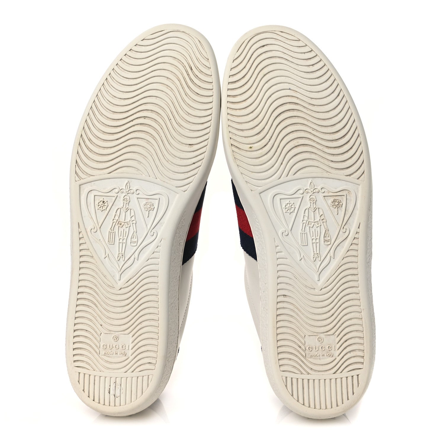 Gucci Calfskin Ayers Web Mens Ace Sneakers 10.5 White Blue 7 of 17