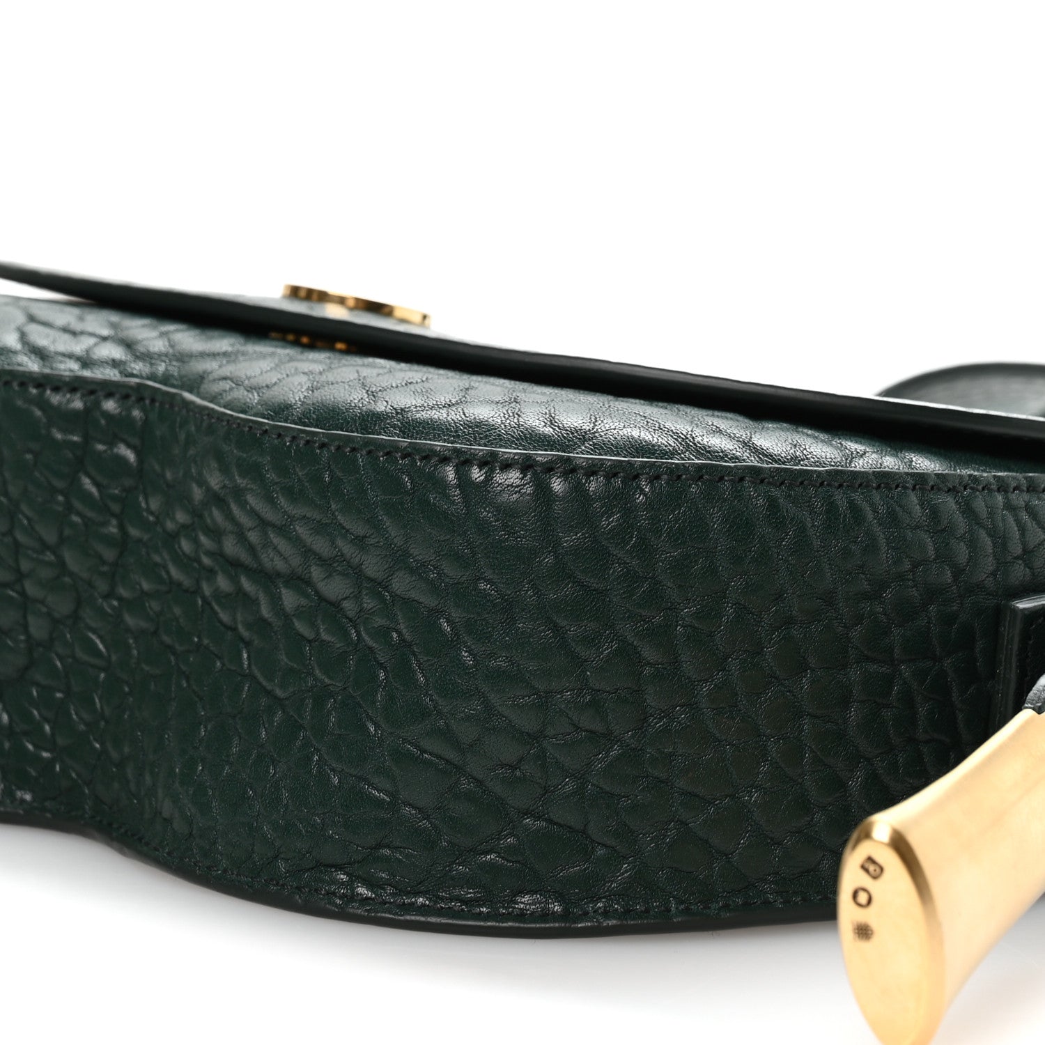 Burberry Grain Calfskin Small Chess Satchel Bag Vine 10 of 10