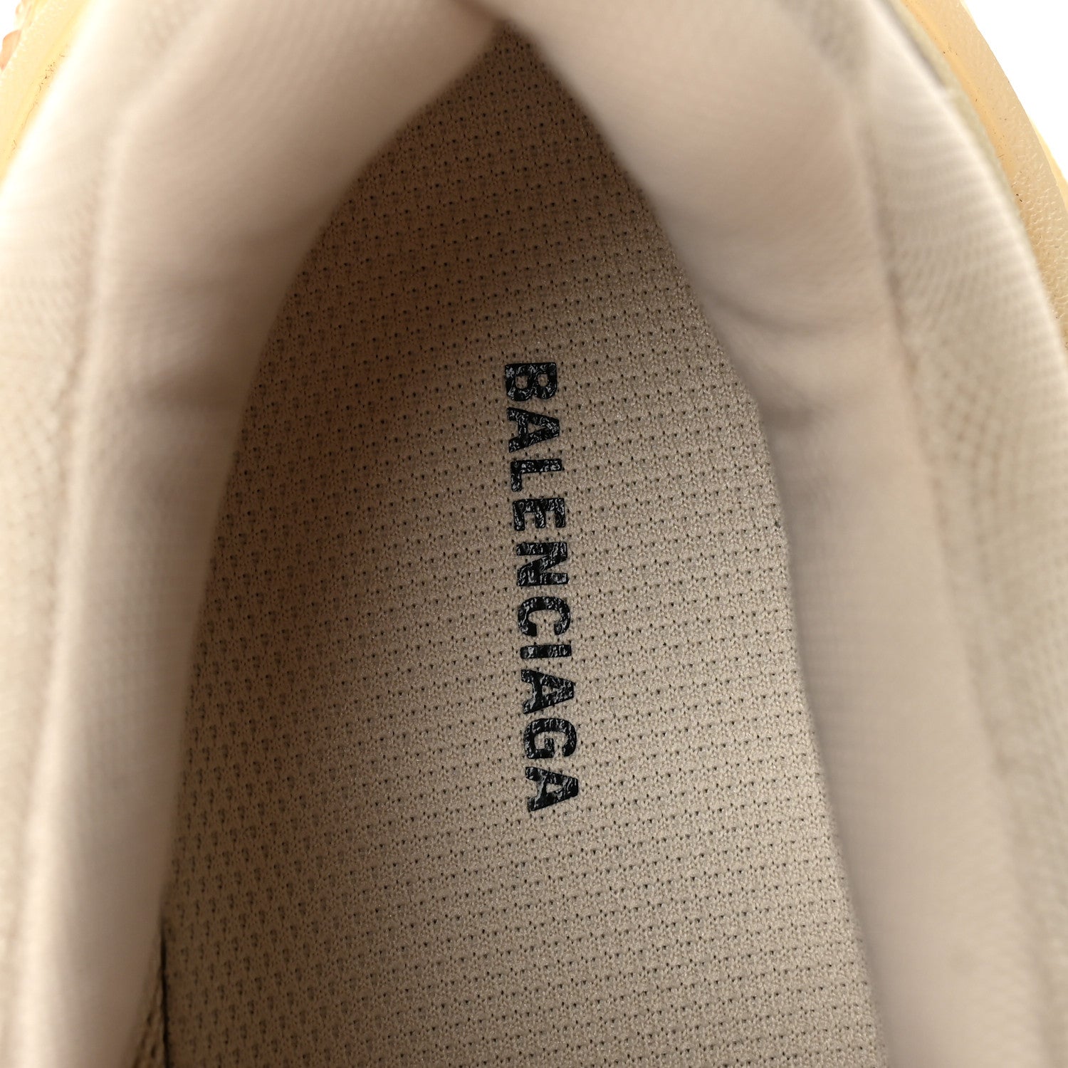 Balenciaga Fabric Mesh Clear Sole Womens Triple S Sneakers 39 Beige 7 of 8