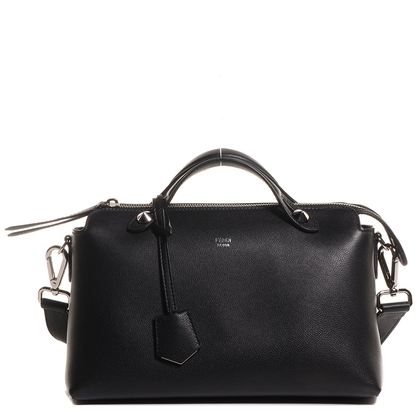Vitello Dolce Marmol Medium By The Way Boston Bag Black