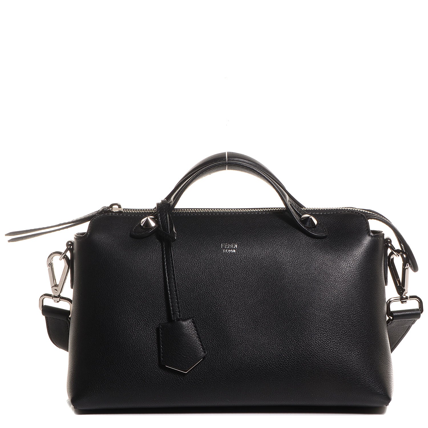 Fendi Vitello Dolce Marmol Medium By The Way Boston Bag Black 1 of 11
