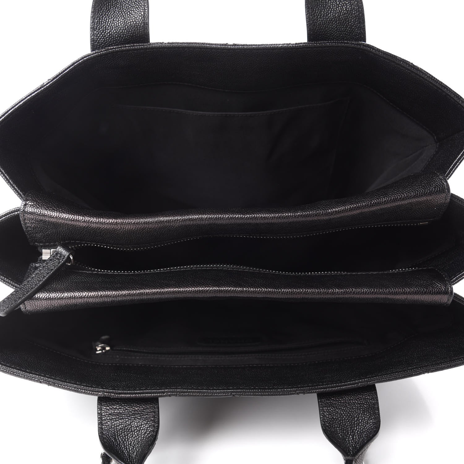 Chanel Caviar Quilted Large Urban Companion Top Handle Shopping Tote Black 5 of 11