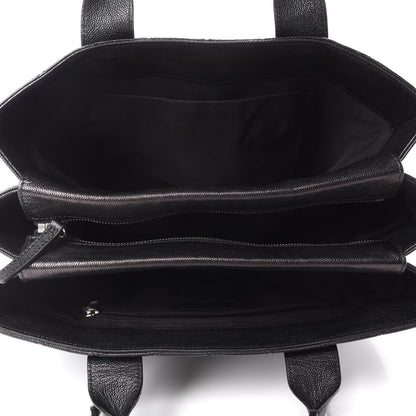Chanel Caviar Quilted Large Urban Companion Top Handle Shopping Tote Black 5 of 11