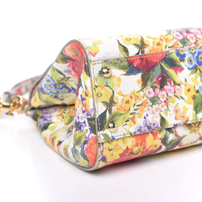 Dolce & Gabbana Dauphine Floral Print Medium Miss Sicily Satchel Multicolor 7 of 8