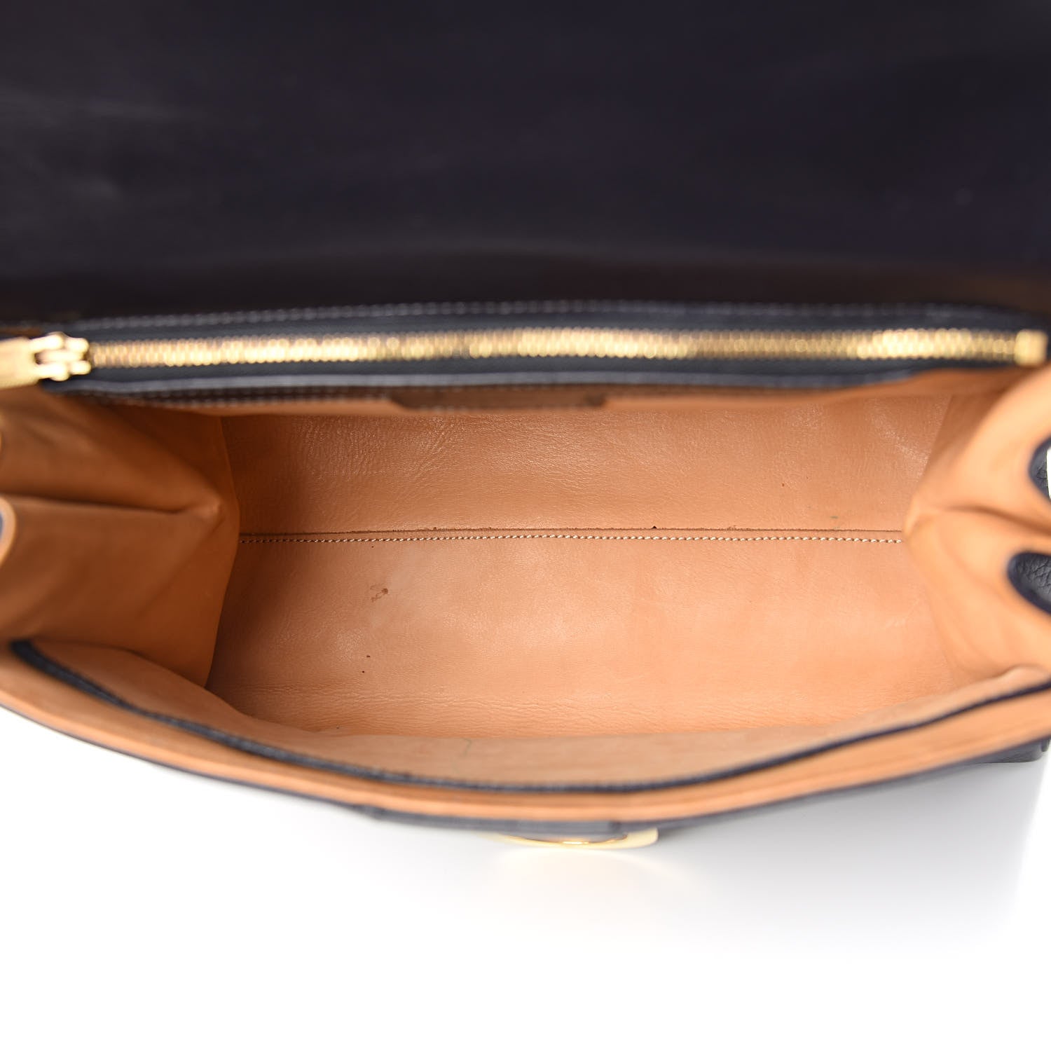 Delvaux Grained Calfskin MM Brillant Satchel Black 5 of 15
