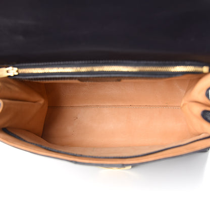 Delvaux Grained Calfskin MM Brillant Satchel Black 5 of 15