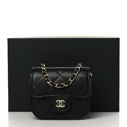 Chanel Caviar Quilted Mini Clutch With Chain Black 12 of 12