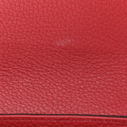 Gucci Pebbled Calfskin Medium Soho Flap Crossbody Tabasco Red 10 of 11