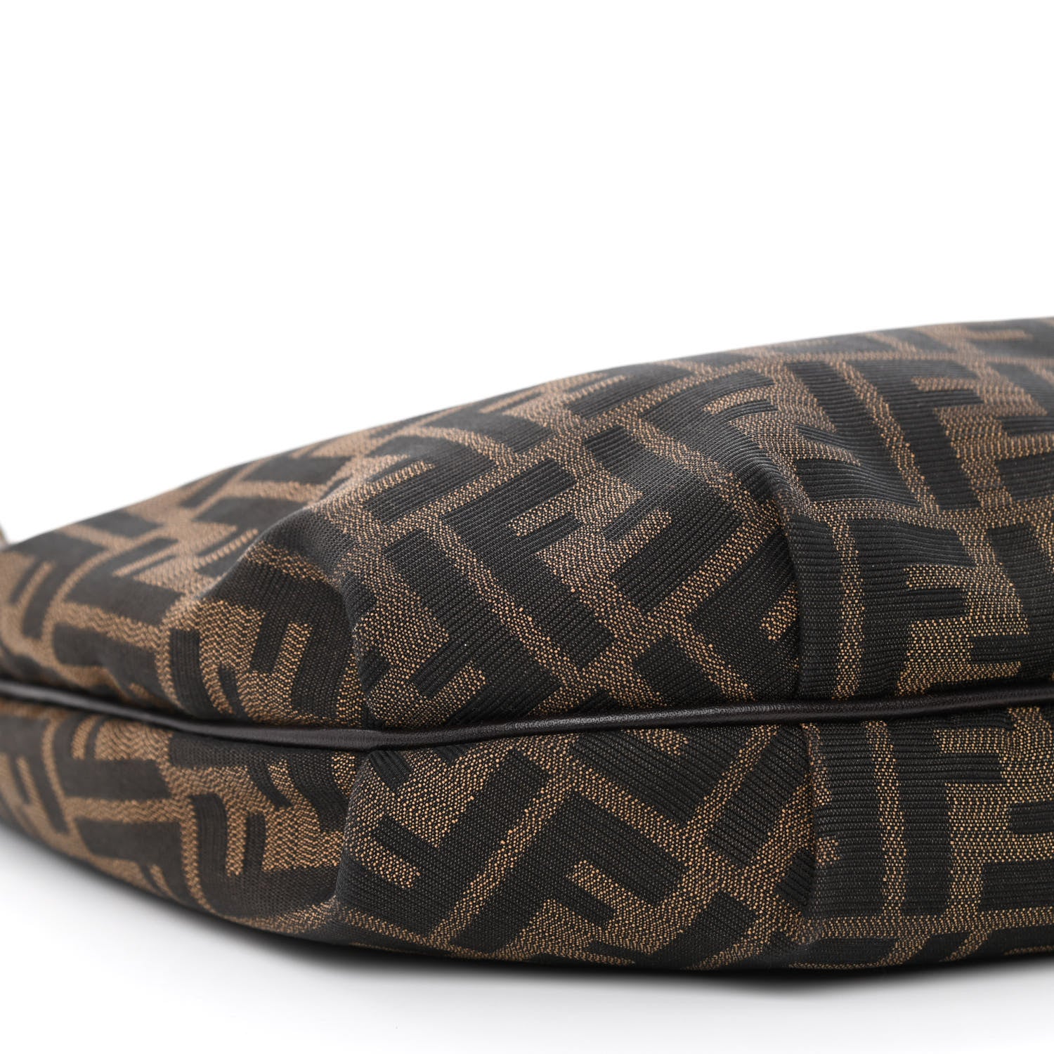 Fendi Zucca Cuoio Lucido Small Chef Hobo Tobacco Moro 8 of 9