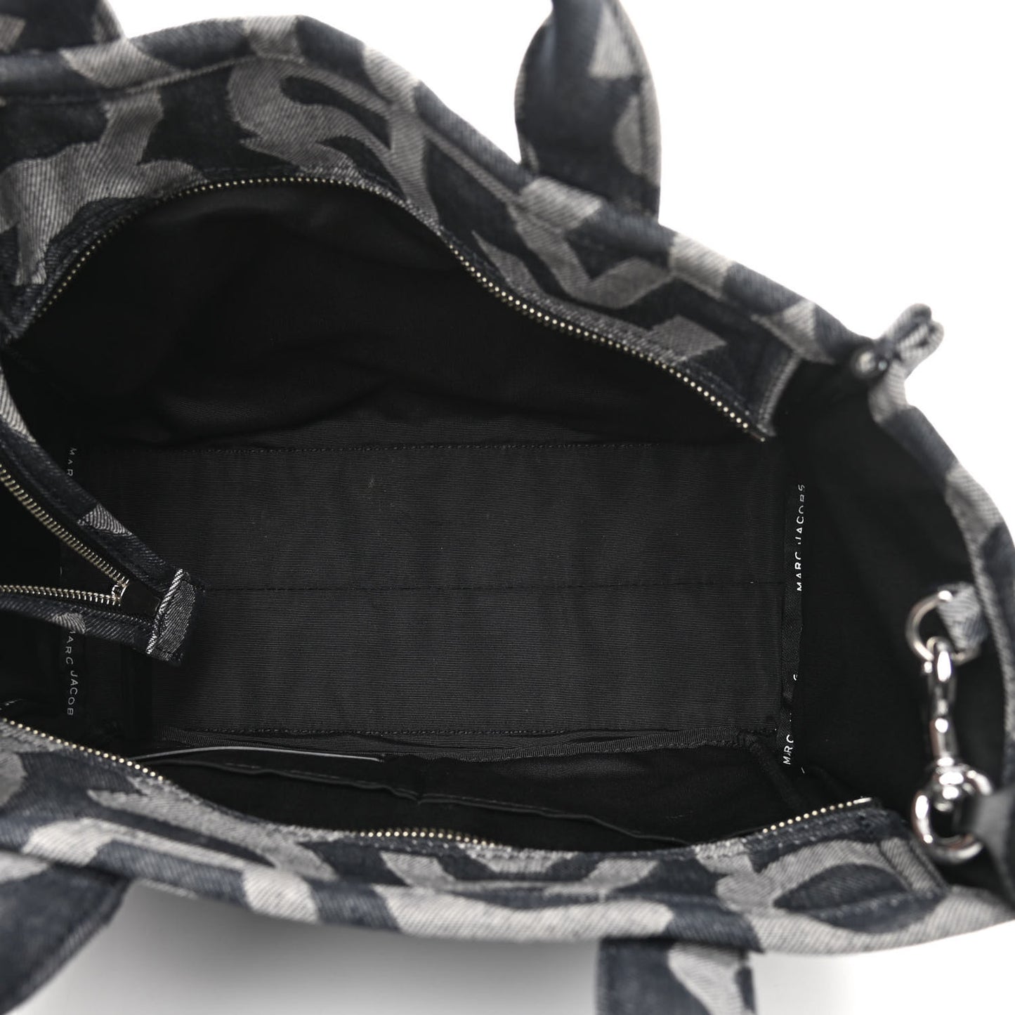 Denim Jacquard Medium The Monogram Tote Bag Denim Blue