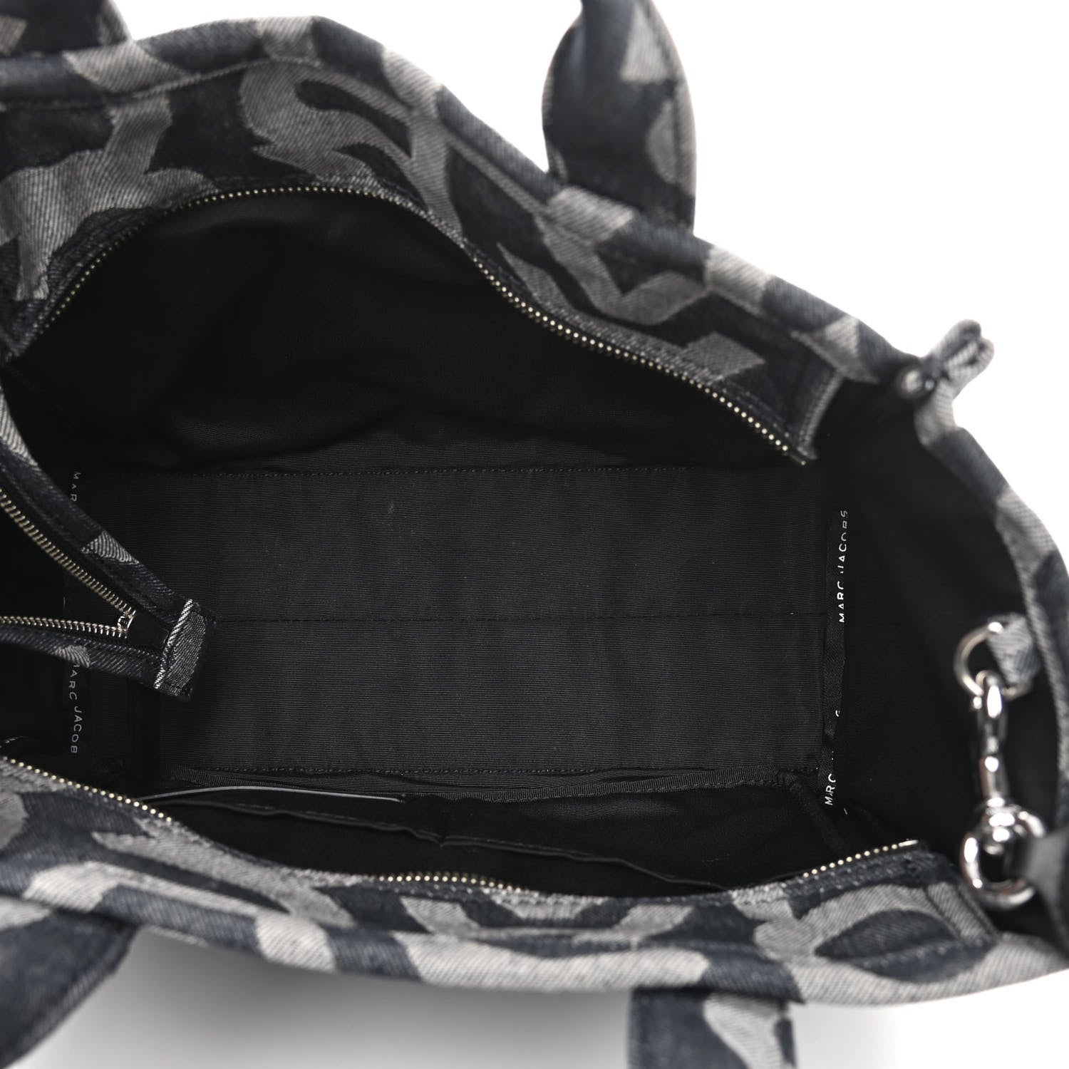 Marc Jacobs Denim Jacquard Medium The Monogram Tote Bag Denim Blue 5 of 12