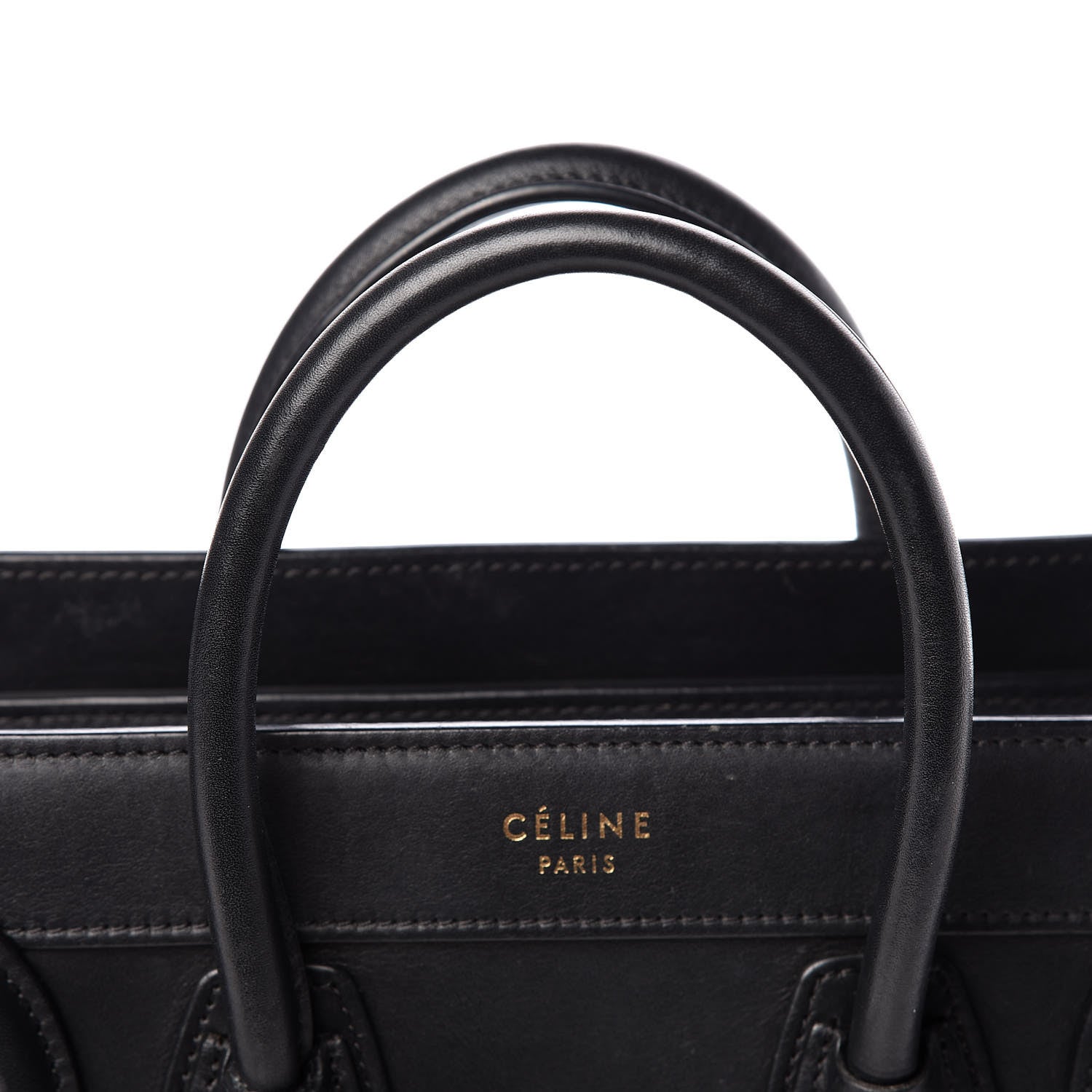 Celine Smooth Calfskin Nano Luggage Black 15 of 16