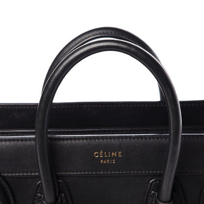 Celine Smooth Calfskin Nano Luggage Black 15 of 16
