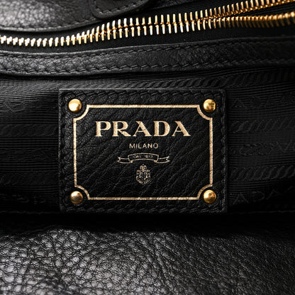 Prada Vitello Daino Tote Black 5 of 10