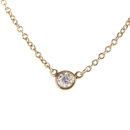 Tiffany 18K Yellow Gold Diamond .08ct Elsa Peretti Diamonds by the Yard Pendant Necklace 4 of 8