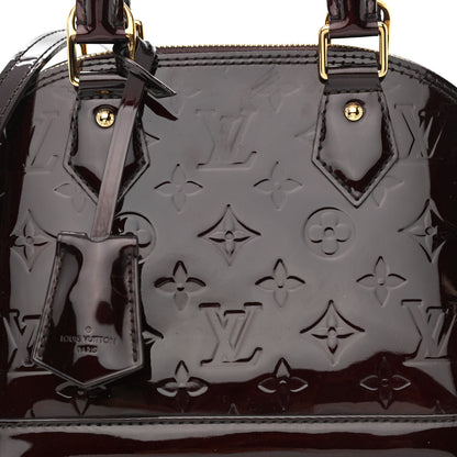 Louis Vuitton Vernis Alma BB Amarante 8 of 10