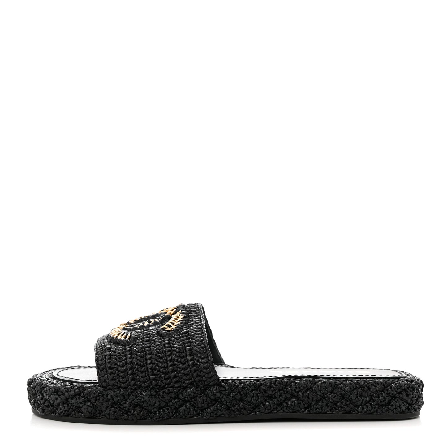 Cord Braided CC Mules 41 Black