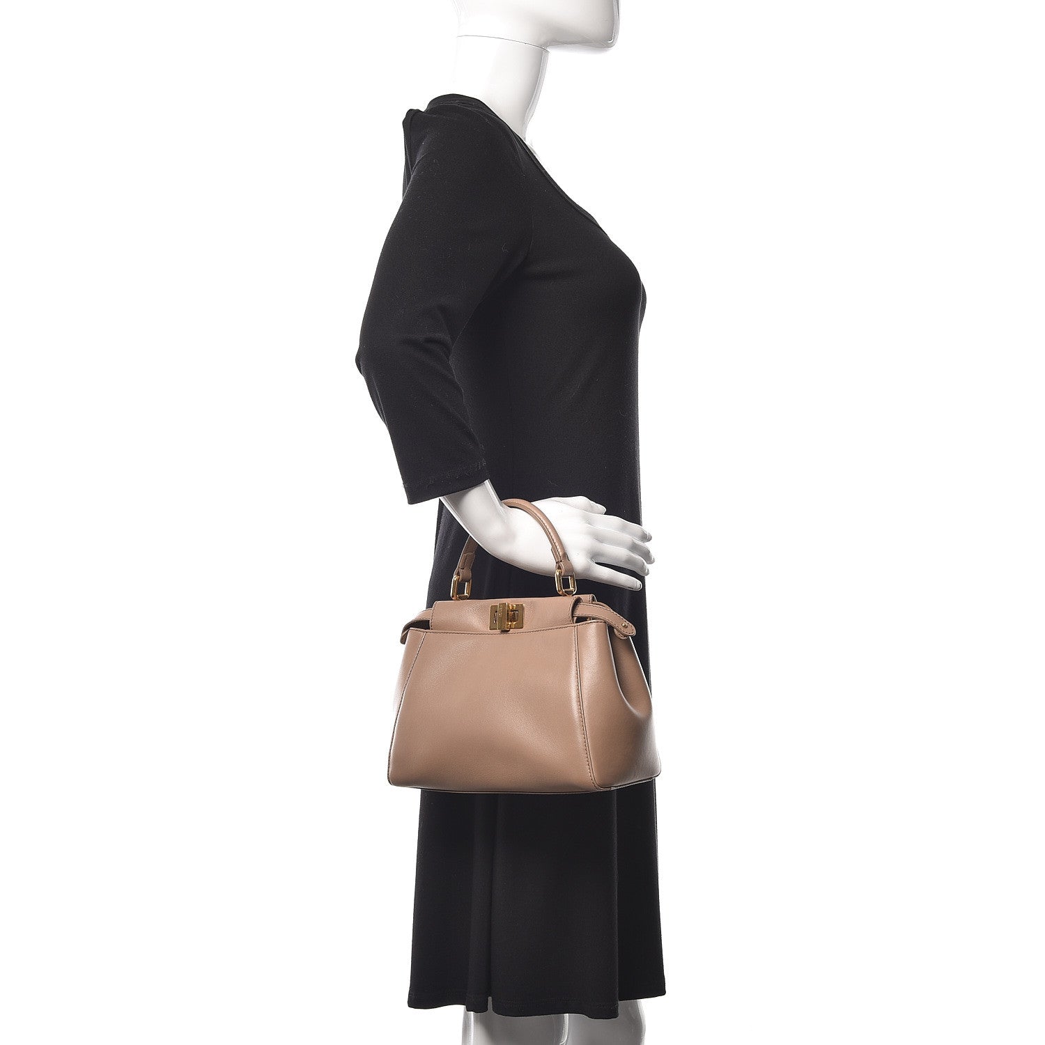 Fendi Nappa Mini Peekaboo Iconic Satchel Ratmusquet 3 of 11