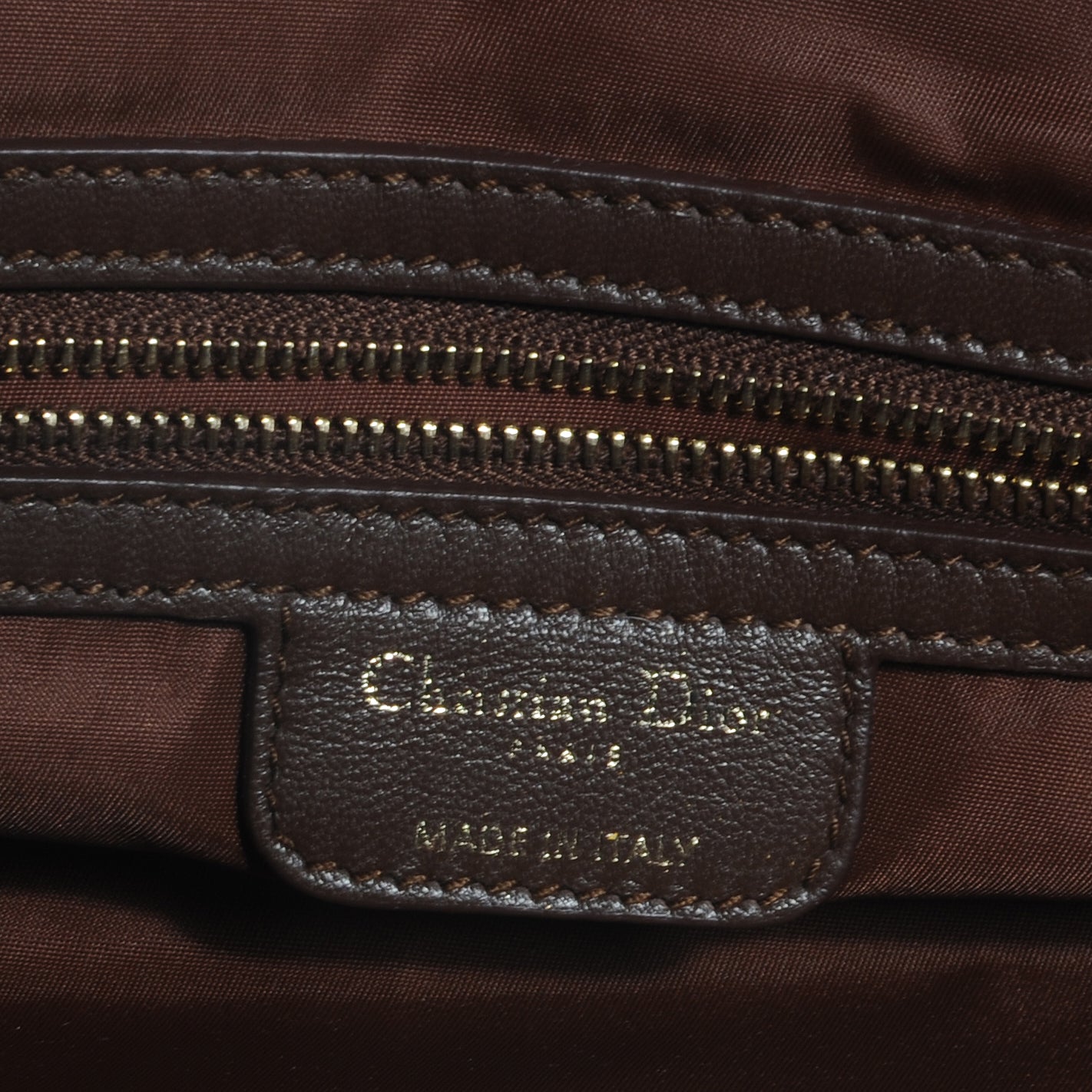 Nylon Cannage Medium Charming Lock Tote Chocolate
