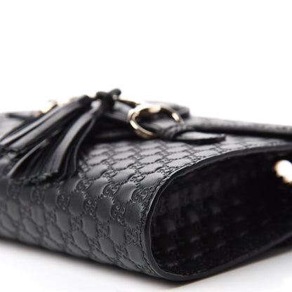 Gucci Microguccissima Mini Emily Shoulder Bag Black 7 of 10