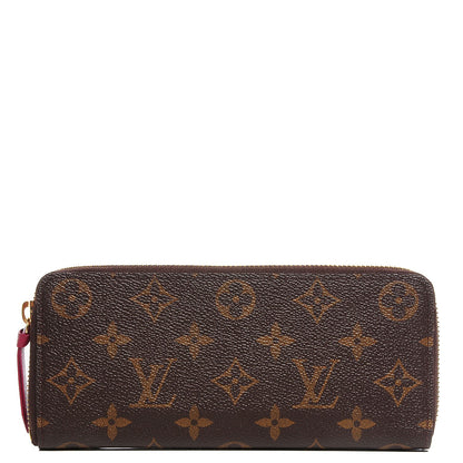 Louis Vuitton Monogram Clemence Wallet Fuchsia 1 of 8