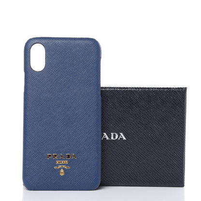 Prada Saffiano Metal iPhone X Case Bleuette 7 of 7