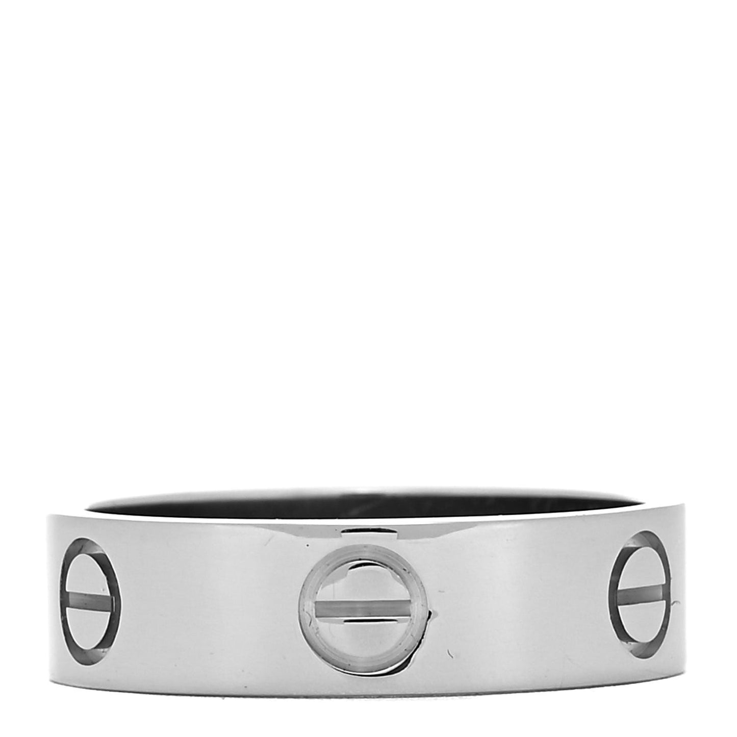 18K White Gold 5.5mm LOVE Ring 55 7.25