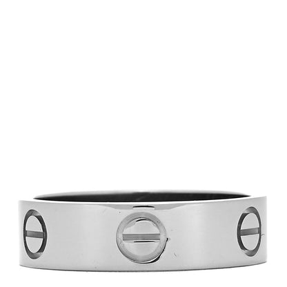 Cartier 18K White Gold 5.5mm LOVE Ring 55 7.25 3 of 4